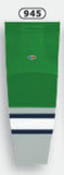 Athletic Knit (AK) HS2100-945 Plymouth Whalers Kelly Green Mesh Ice Hockey Socks