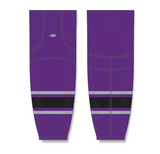 Athletic Knit (AK) HS2100 New Los Angeles Kings Third Purple Mesh Cut & Sew Ice Hockey Socks - PSH Sports