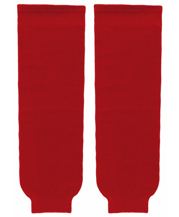 Athletic Knit (AK) HS630-005 Red Knit Ice Hockey Socks