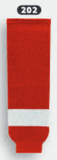 Athletic Knit (AK) HS630-202 Rocket Laval Red Knit Ice Hockey Socks