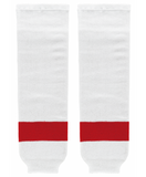 Athletic Knit (AK) HS630-203 Detroit Red Wings White Knit Ice Hockey Socks