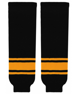 Athletic Knit (AK) HS630-212 Black/Gold Knit Ice Hockey Socks