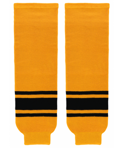 Athletic Knit (AK) HS630-213 Gold/Black Knit Ice Hockey Socks