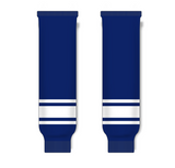 Athletic Knit (AK) HS630 Navy/White Knit Ice Hockey Socks - PSH Sports