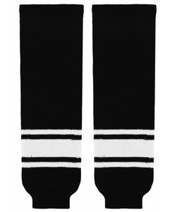 Athletic Knit (AK) HS630-221 Black/White Knit Ice Hockey Socks