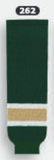 Athletic Knit (AK) HS630-262 Dark Green/White/Vegas Gold Knit Ice Hockey Socks