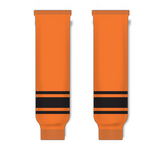 Athletic Knit (AK) HS630 Orange/Black Knit Ice Hockey Socks - PSH Sports