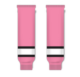 Athletic Knit (AK) HS630 Pink/White/Black Knit Ice Hockey Socks - PSH Sports