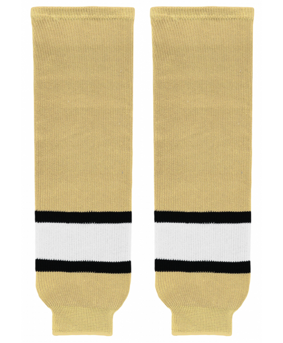Modelline Vegas Gold/Black/White Knit Ice Hockey Socks