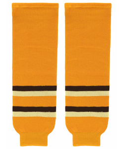 Mondelline Boston Bruins Winter Classic Gold Knit Ice Hockey Socks