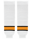 Athletic Knit (AK) HS630-301 Boston Bruins White Knit Ice Hockey Socks
