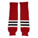 Athletic Knit (AK) HS630-304 Chicago Blackhawks Red Knit Ice Hockey Socks