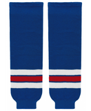 Athletic Knit (AK) HS630-312 Kitchener Rangers Royal Blue Knit Ice Hockey Socks
