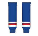 Athletic Knit (AK) HS630 New York Rangers Royal Blue Knit Ice Hockey Socks - PSH Sports