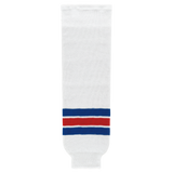 Athletic Knit (AK) HS630-313 Kitchener Rangers White Knit Ice Hockey Socks