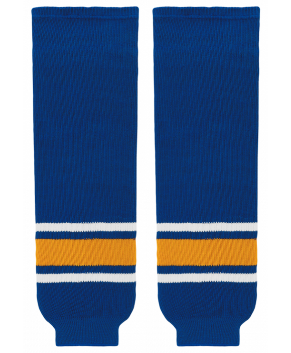 Athletic Knit (AK) HS630-316 Old St. Louis Blues Royal Blue Knit Ice Hockey Socks