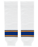 Modelline 1970s St. Louis Blues Home White Knit Ice Hockey Socks