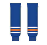 Athletic Knit (AK) HS630 Edmonton Oilers Royal Blue Knit Ice Hockey Socks - PSH Sports