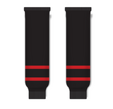 Athletic Knit (AK) HS630 Ottawa Senators Black Knit Ice Hockey Socks - PSH Sports