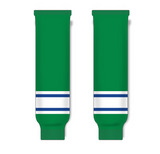 Athletic Knit (AK) HS630 Kelly Green/Royal Blue/White Knit Ice Hockey Socks - PSH Sports