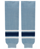Athletic Knit (AK) HS630-354 New University of Maine Black Bears Third Powder Blue Knit Ice Hockey Socks