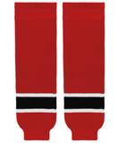 Athletic Knit (AK) HS630-366 New Jersey Devils Red Knit Ice Hockey Socks