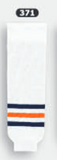 Athletic Knit (AK) HS630-371 2017 Edmonton Oilers White Knit Ice Hockey Socks