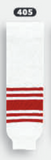 Modelline Detroit Red Wings Retro White Knit Ice Hockey Socks