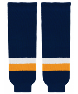 Modelline Navy/Gold/White Knit Ice Hockey Socks