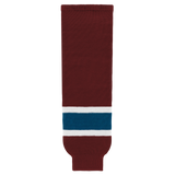 Modelline Cardinal Red/Capital Blue/White Ice Hockey Socks