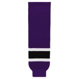 Modelline HS630-438 Purple/White/Black Ice Hockey Socks