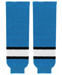 Athletic Knit (AK) HS630-444 Pro Blue/Black/White Knit Ice Hockey Socks - CLOSEOUT