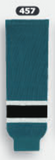 Athletic Knit (AK) HS630-457 Pacific Teal/White/Black Knit Ice Hockey Socks