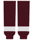 Athletic Knit (AK) HS630-480 Peterborough Petes Maroon Knit Ice Hockey Socks
