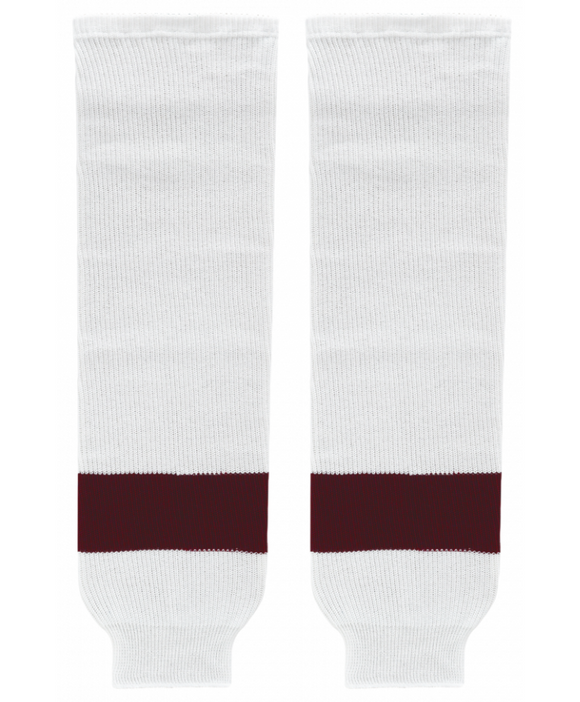 Modelline Peterborough Petes White Knit Ice Hockey Socks