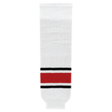 Athletic Knit (AK) HS630-528 Charlotte Checkers White Knit Ice Hockey Socks