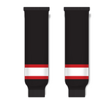 Athletic Knit (AK) HS630 Ottawa Senators Black with White Stripe Ice Hockey Socks - PSH Sports