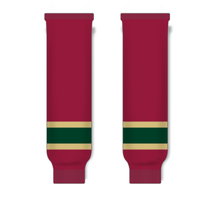 Athletic Knit (AK) HS630 Minnesota Wild Third AV Red Ice Hockey Socks - PSH Sports