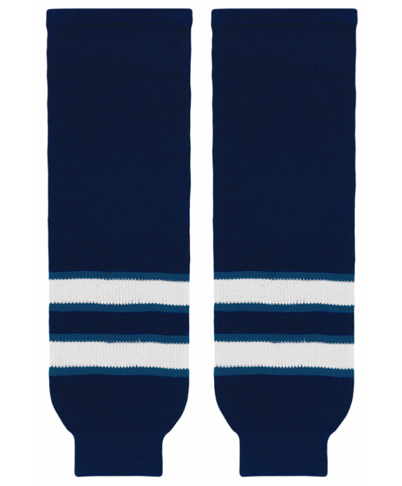 Modelline Manitoba Moose Navy Knit Ice Hockey Socks