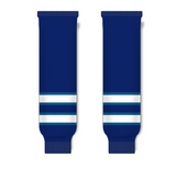 Athletic Knit (AK) HS630 2011 Winnipeg Jets Navy Ice Hockey Socks - PSH Sports