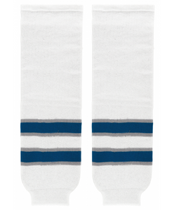 Athletic Knit (AK) HS630-596 Manitoba Moose White Knit Ice Hockey Socks