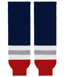 Modelline 1990s New York Rangers Home Navy Knit Ice Hockey Socks