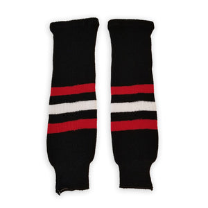Athletic Knit (AK) HS630-614 Red Deer Rebels Black Knit Ice Hockey Socks