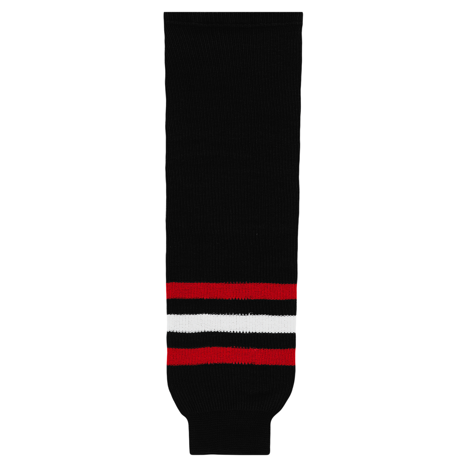 Athletic Knit (AK) H550BA-CHI670B New Adult Chicago Blackhawks Third Black Hockey Jersey Medium