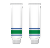 Athletic Knit (AK) HS630 Vancouver Canucks White Ice Hockey Socks - PSH Sports