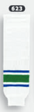Athletic Knit (AK) HS630-623 Vancouver Canucks White Knit Ice Hockey Socks