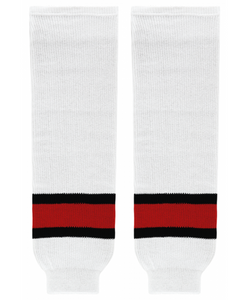 Athletic Knit (AK) HS630-741 2002 Team Canada White Knit Ice Hockey Socks