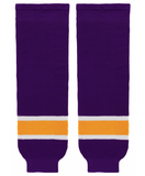 Modelline 1980-1986 Los Angeles Kings Away Purple Knit Ice Hockey Socks