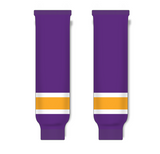 Athletic Knit (AK) HS630 Vintage Los Angeles Kings Purple Ice Hockey Socks - PSH Sports