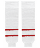 Modelline 2017 Detroit Red Wings Centennial Classic White/Red Knit Ice Hockey Socks